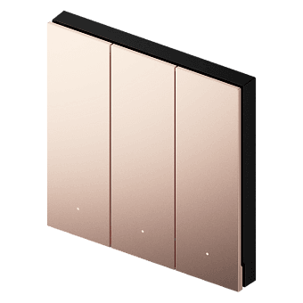 LifeSmart BLEND Switch PRO Metal LS240-MD3 công tắc 3 kênh màu vàng
