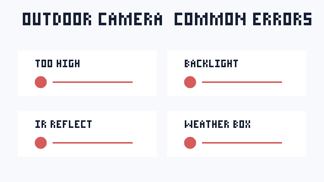 Infographic các lỗi bố trí camera ngoài trời thường gặp